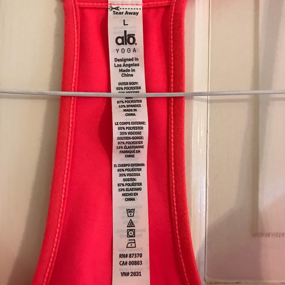 Alo Yoga Flowy Crop Top/ Sports Bra - Picture 2 of 3